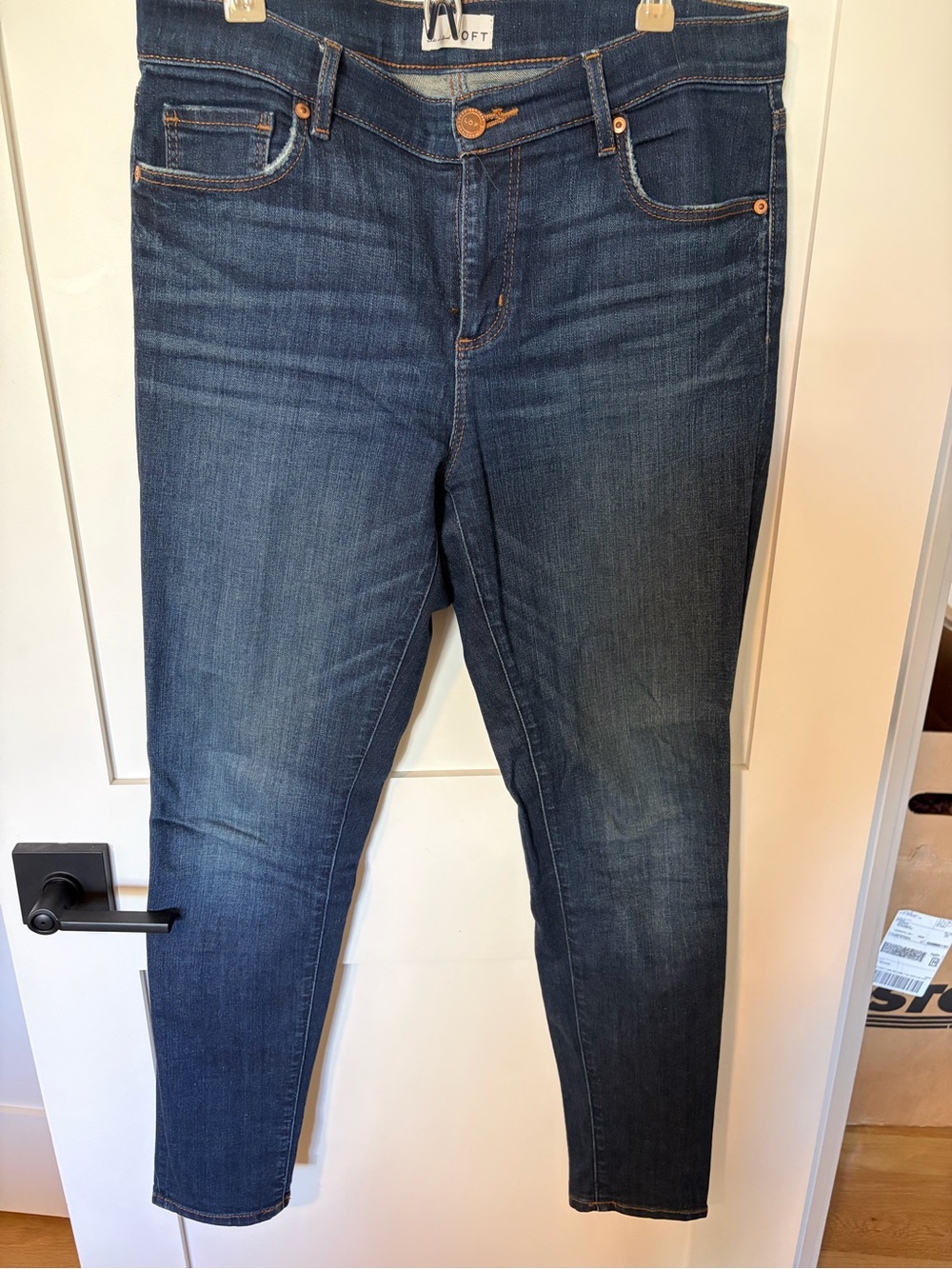 LOFT Women Dark Indigo Stretch Jeans